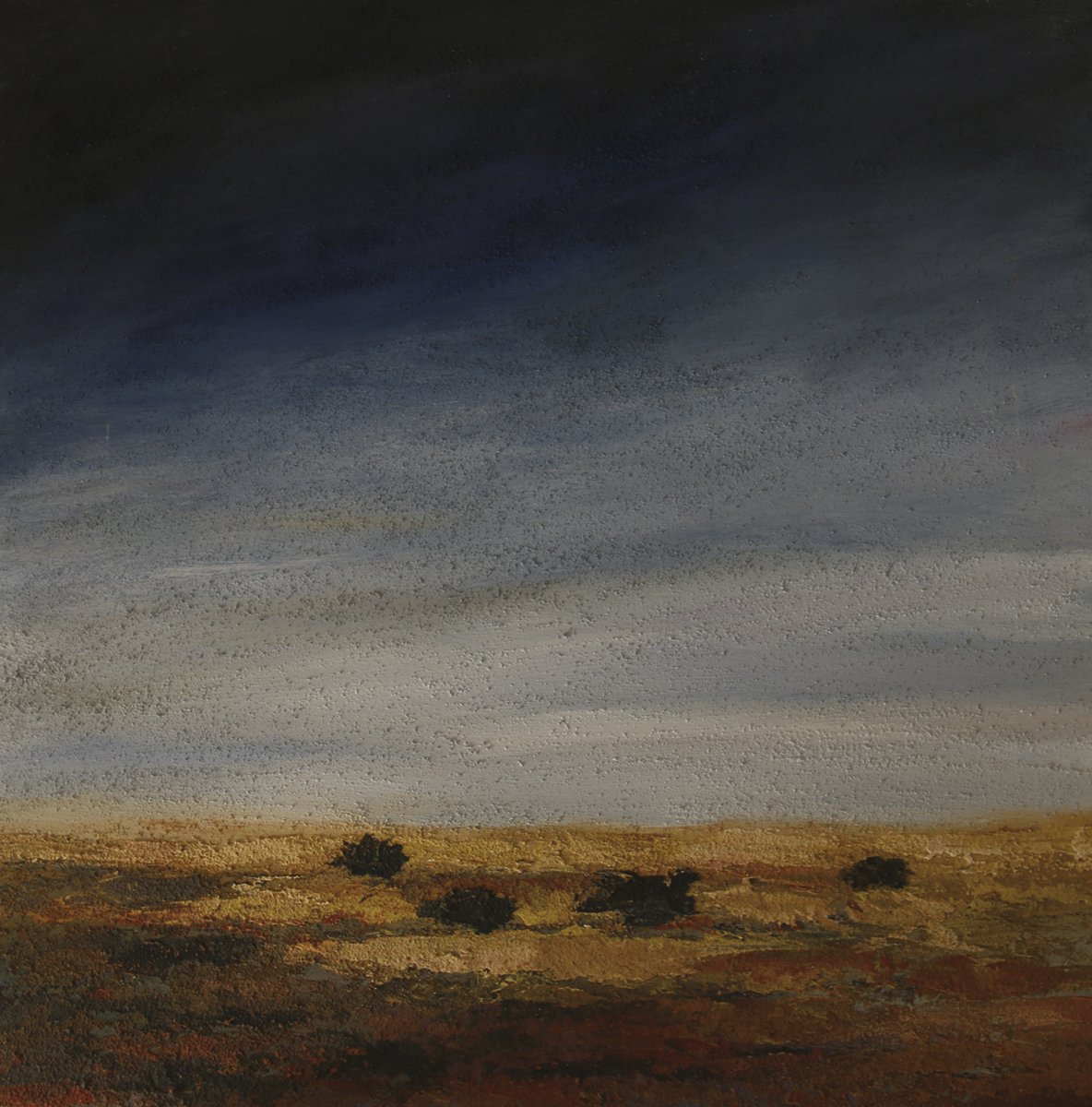 cae la tarde 10- técnica mixta- 50×50-2019