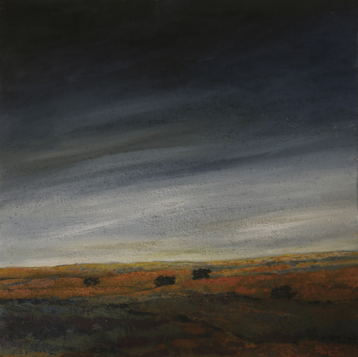 cae la tarde 12- técnica mixta- 50×50-2019