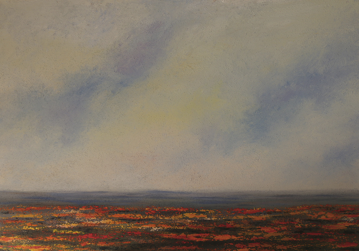 cae la tarde 2 – técnica mixta- 100×70-2018