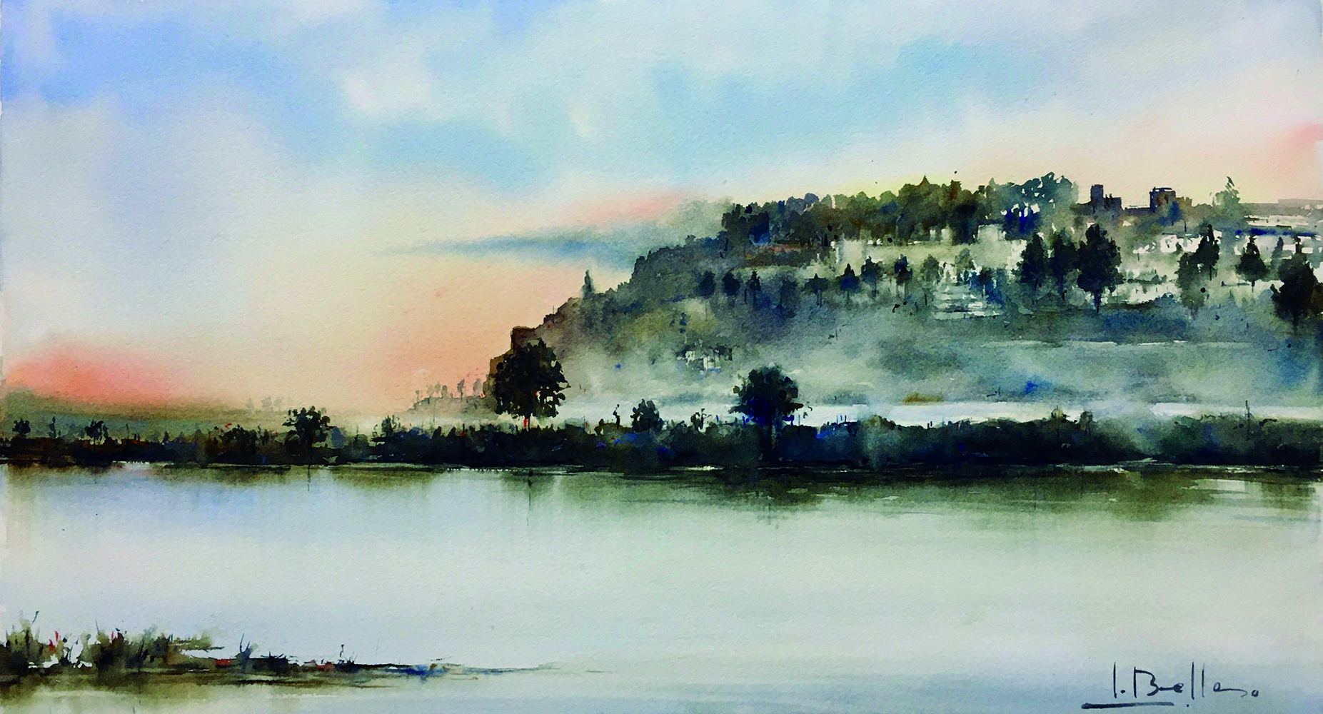 Niebla en Badajoz. Isidro Belloso copia