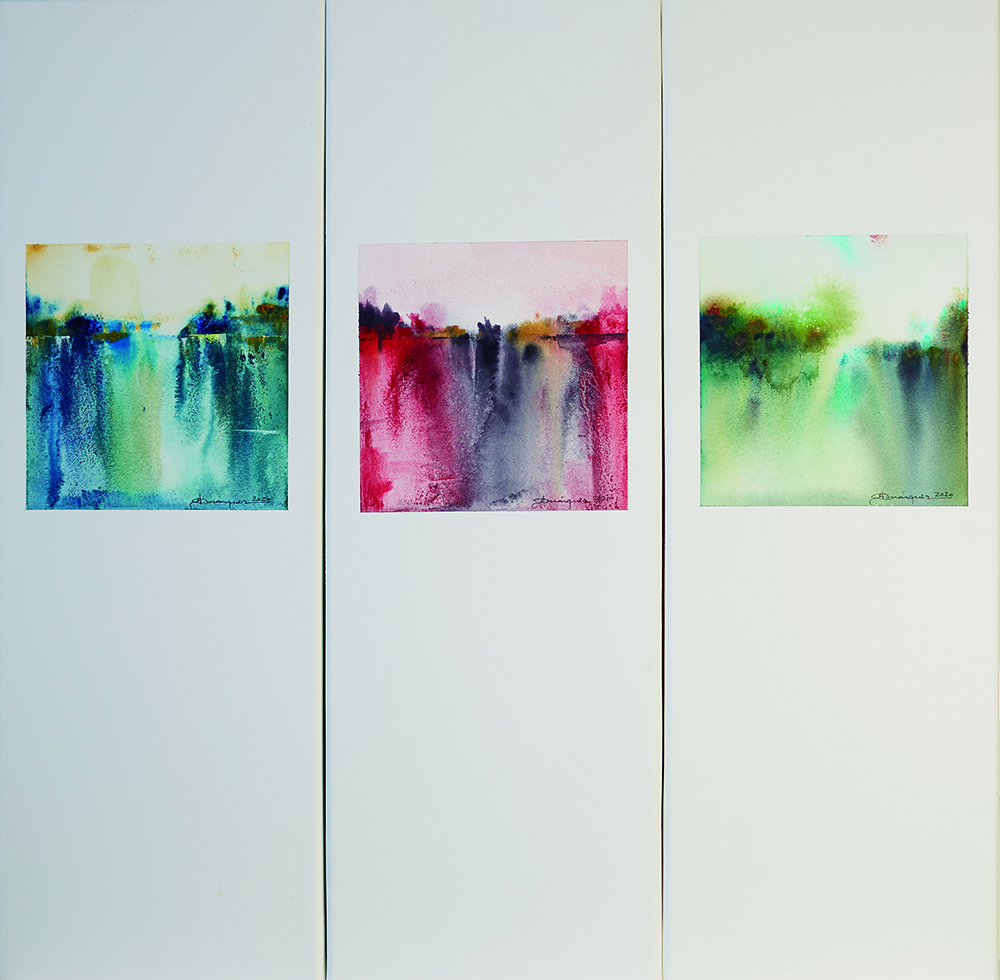 Tres jardines sobre la laguna. Márquez copia