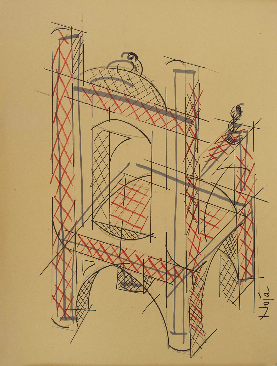 EL TRONO- Rotulador- 70×50 cm copia