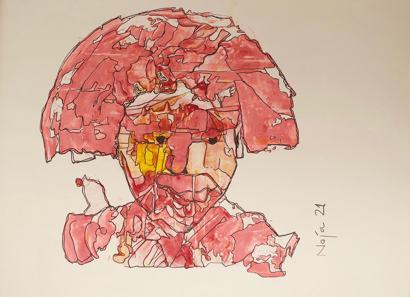 MENINA I- Acrílico- 65X44 CM copia