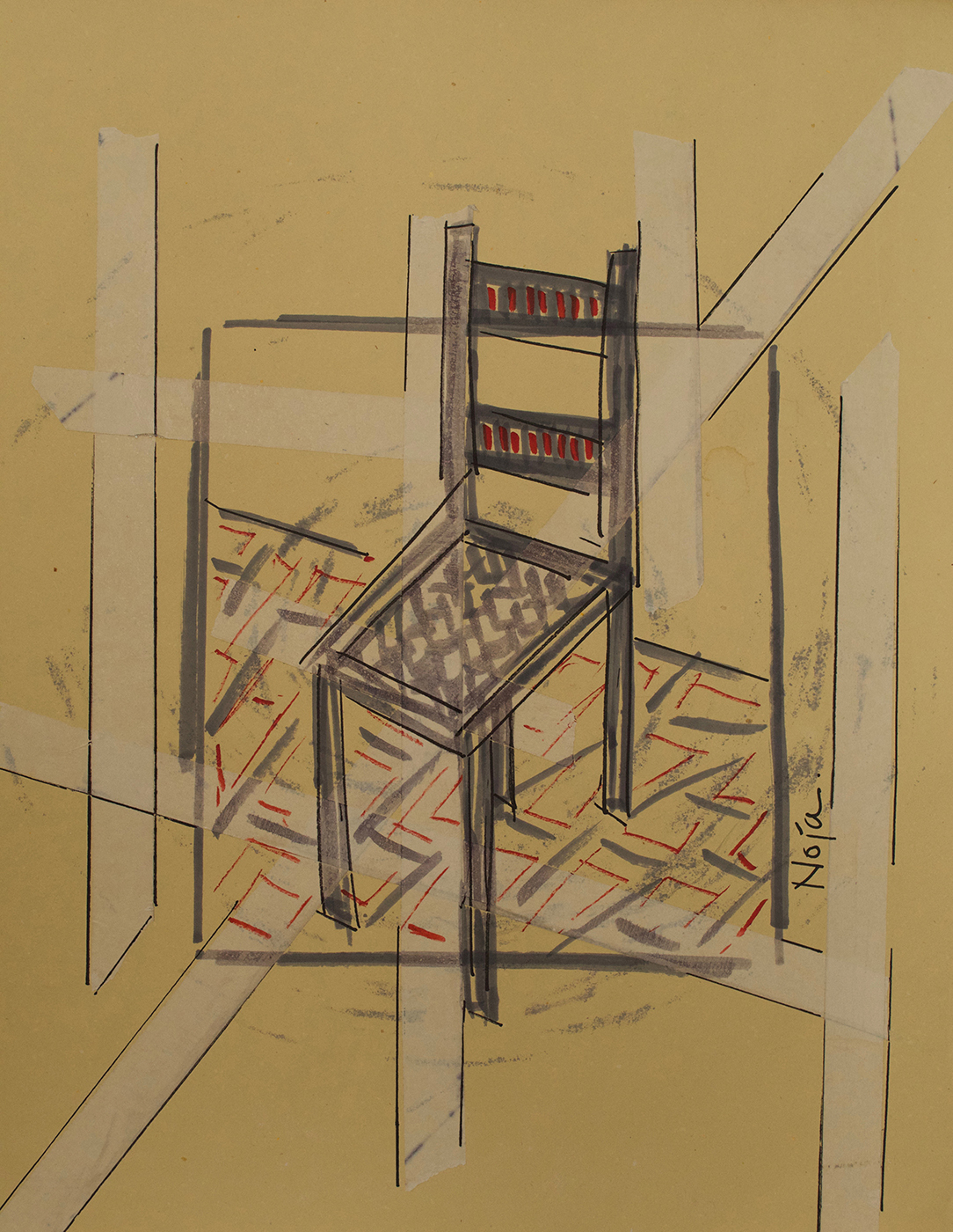 SILLA PALO- Rotulador- 70×50 cm copia