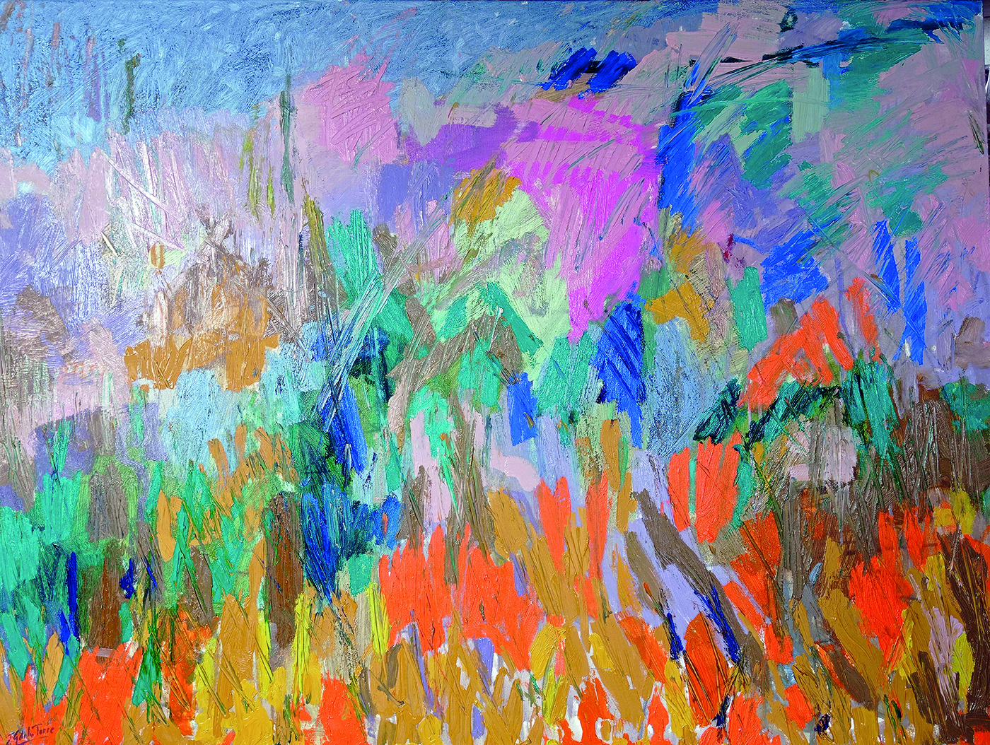 Ocre naranja, óleo sobre tela,, 97 x 130 c. 2022 – copia 2