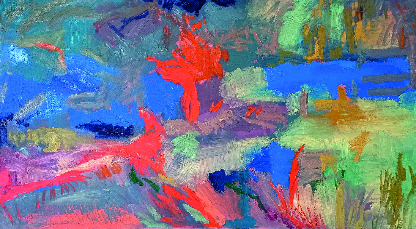 Paisaje rojo, óleo sobre tela, 70 x 126 copia