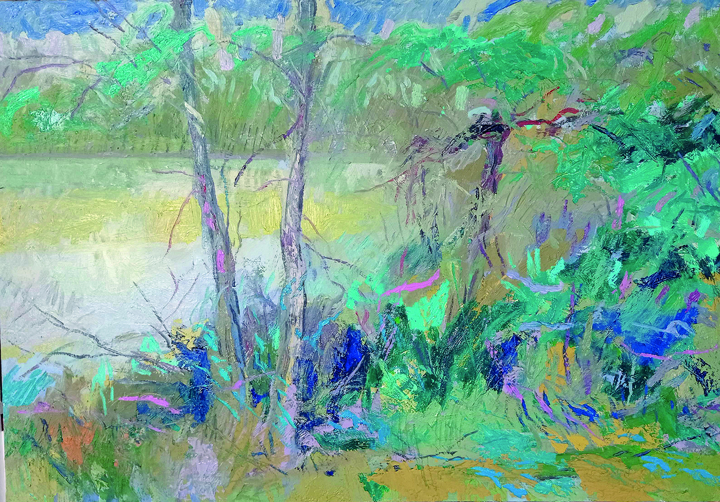 Ribera del Guadalquivir, óleo sobre madera, 73 x 100 cm. 2020 copia