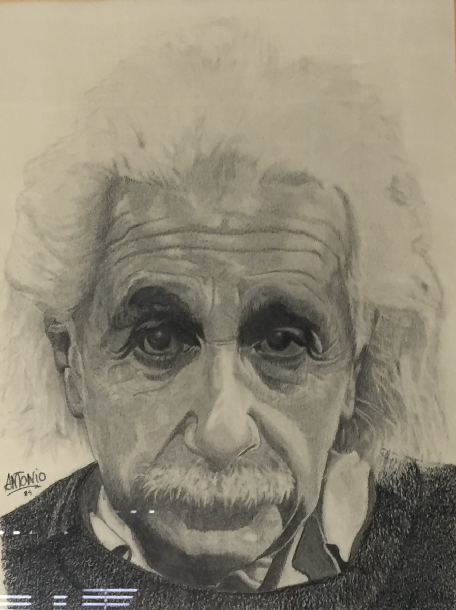 Einstein 21×27 Lapiz grafito